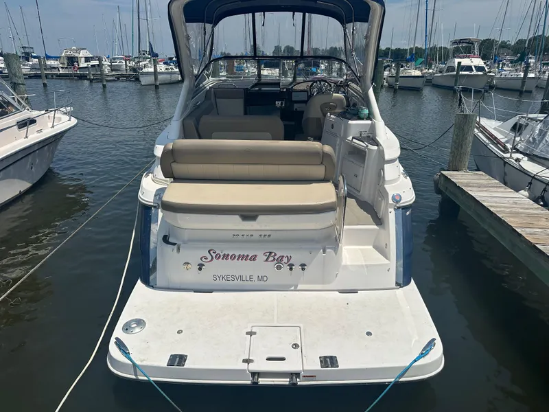 Slide: The Image of 2014 Regal 30 Express boat docked at marina, Sonoma Bay from Sykesville, MD. - 1