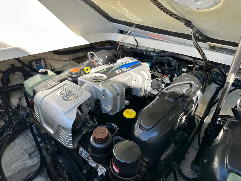 Slide: The Image of Engine compartment of a 2015 Formula 310 Sun Sport boat. - 39