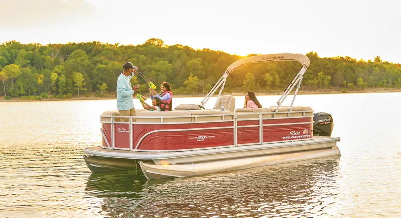 Slide: The Image of Sun Tracker Party Barge 20 DLX 2024 - 53