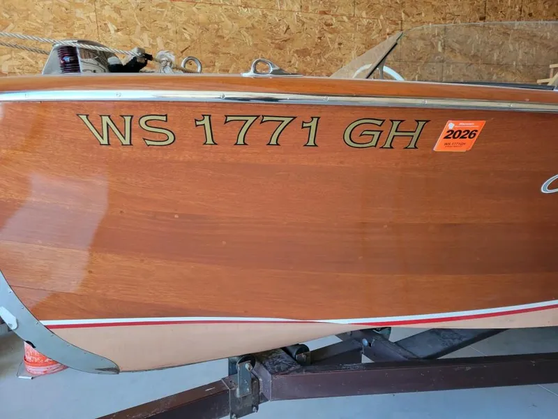 Slide: The Image of 1951 Chris-Craft Riviera 16 wooden boat with registration number WS 1771 GH. - 5