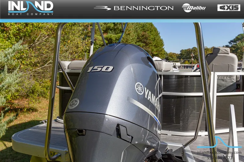 Slide: The Image of 2023 Bennington 22 SL boat with Yamaha 150 engine at Inland Boat Company. - 5