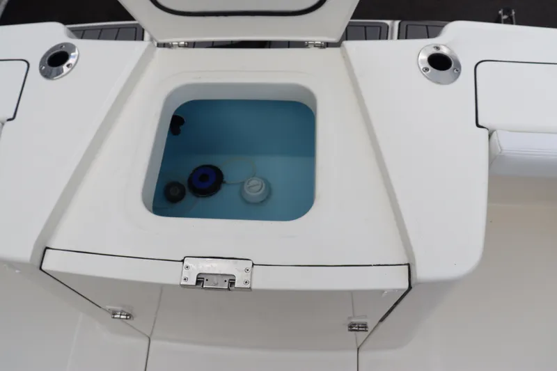 Slide: The Image of 2024 Pathfinder 2400 Open boat livewell compartment. - 34