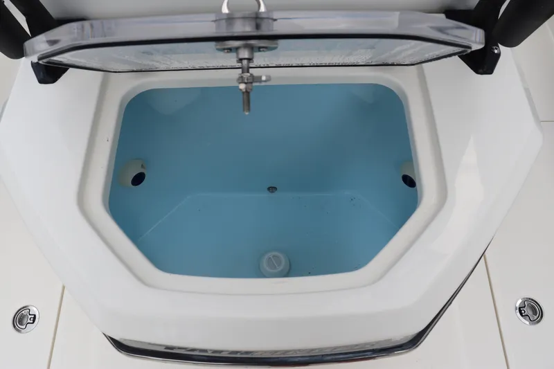 Slide: The Image of Livewell compartment of 2024 Pathfinder 2400 Open boat. - 36