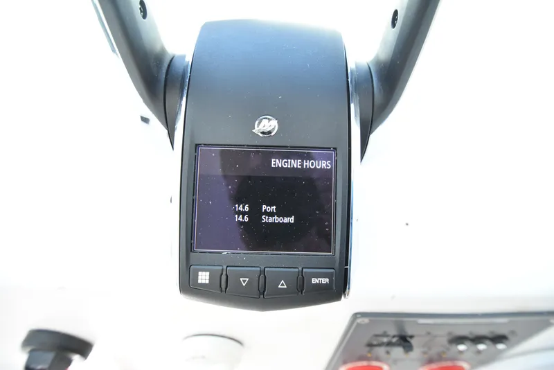 Slide: The Image of Close-up of 2023 Custom Aljerewy Wave Master engine hours display. - 12