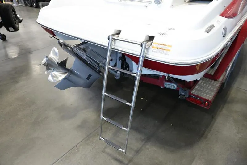 Slide: The Image of 2007 Crownline 23 SS boat stern with ladder and propeller. - 6
