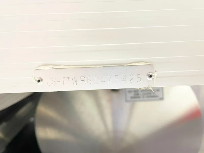 Slide: The Image of Bennington 20S 2025 boat hull identification number (HIN) plate. - 14