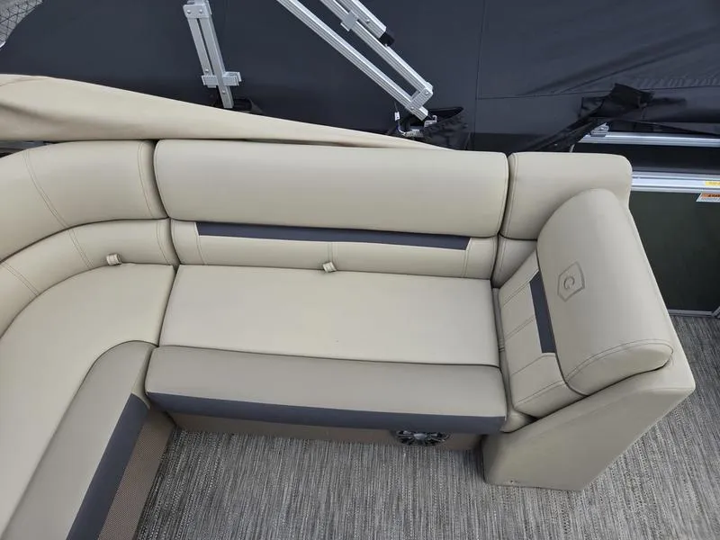 Slide: The Image of Control panel of 2024 Godfrey Sweetwater 2086 C boat with switches and outlets. - 13