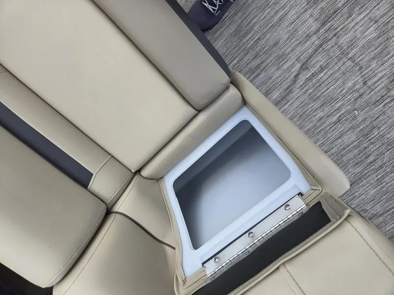 Slide: The Image of 2024 Godfrey Sweetwater 2086 C pontoon boat with Yamaha motor on trailer. - 6