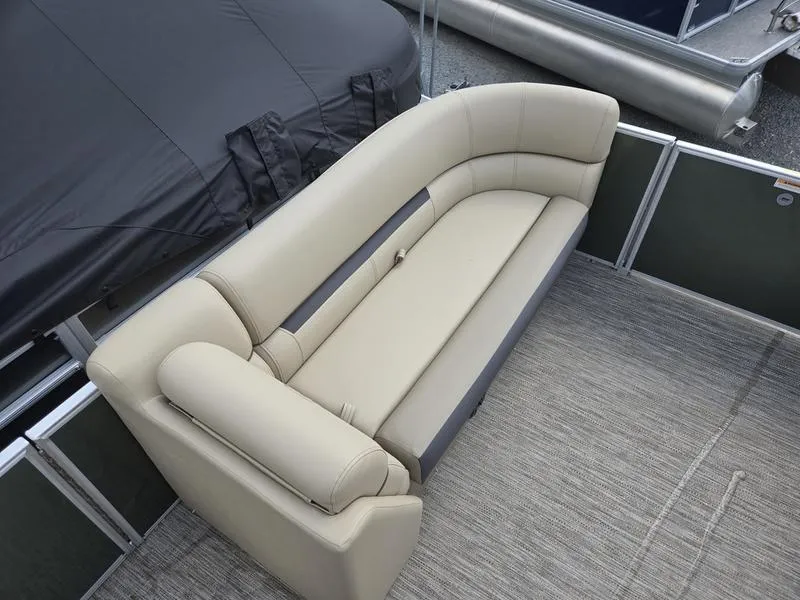 Slide: The Image of 2024 Godfrey Sweetwater 2086 C pontoon boat with spacious seating and modern design. - 7