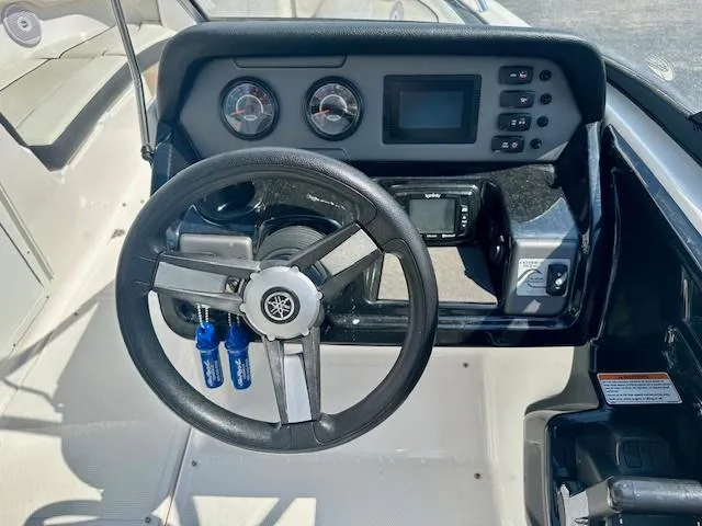 Slide: The Image of 2017 Yamaha Boats AR210 dashboard and steering wheel. - 6