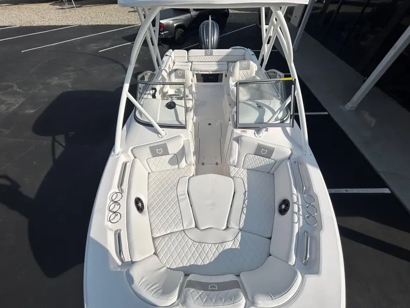 Slide: The Image of 2025 Sea Fox 228 Traveler boat with spacious seating and modern design. - 27