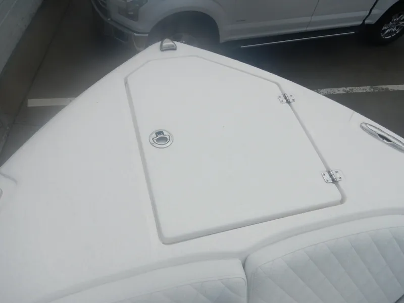 Slide: The Image of 2025 Sea Fox 268 Commander boat bow storage compartment. - 11