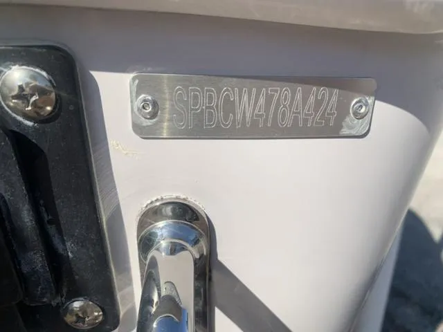 Slide: The Image of 2024 Sea Pro 262 CC boat hull identification number plate. - 11