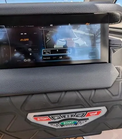 Slide: The Image of 2023 Nautique Super Air Nautique GS20 dashboard with touchscreen display and control buttons. - 43