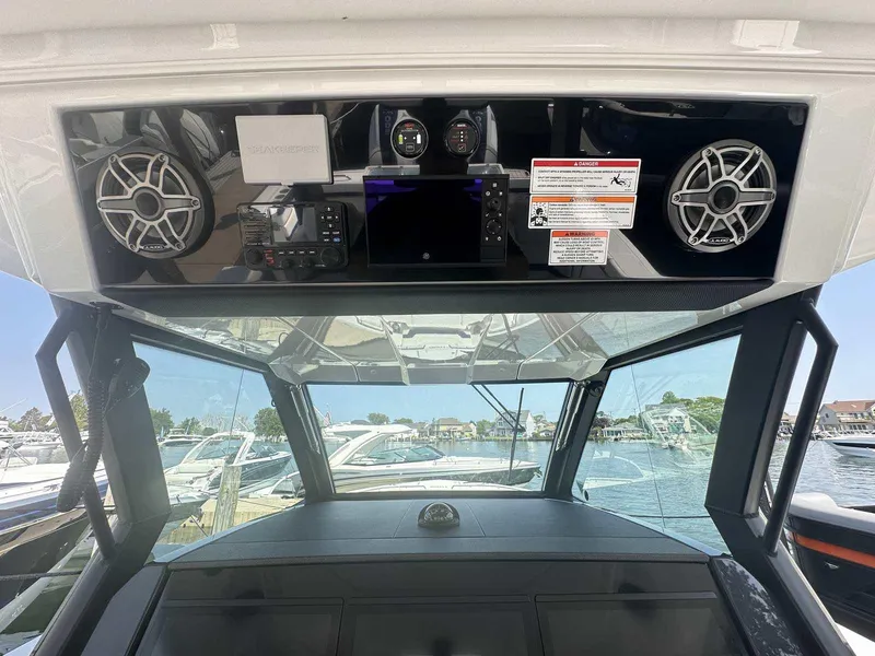 Slide: The Image of Seakeeper 4 stabilizer in 2025 Formula 387 Center Console Fish boat. - 14