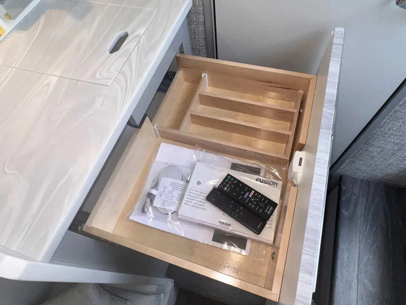 Slide: The Image of Luxurious seating in 2025 Formula 387 Center Console Fish boat cockpit. - 28