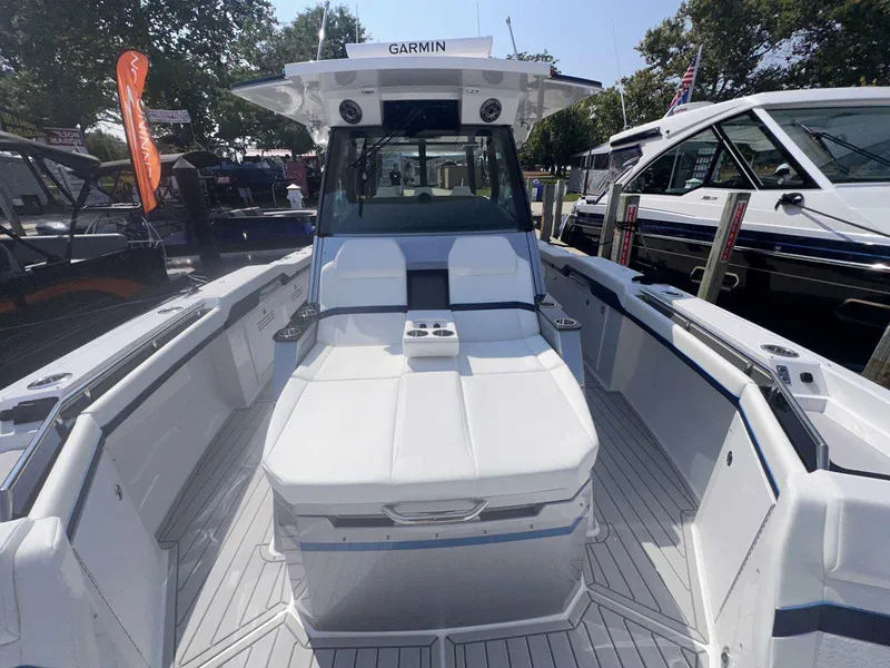 Slide: The Image of 2025 Formula 387 Center Console Fish interior with sleek storage compartments. - 44