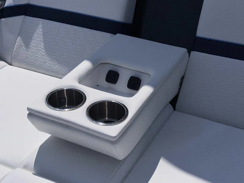 Slide: The Image of Electrical panel inside 2025 Formula 387 Center Console Fish boat, showcasing wiring and components. - 46