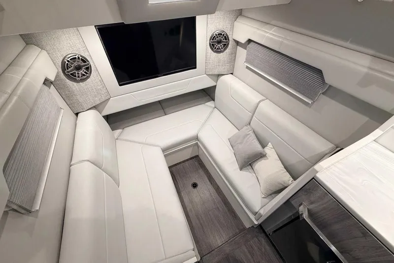 Slide: The Image of Luxurious interior of 2025 Formula 387 Center Console Fish boat with plush seating and modern design. - 73