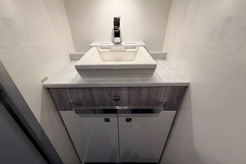 Slide: The Image of Modern bathroom vanity in 2025 Formula 387 Center Console Fish boat. - 86