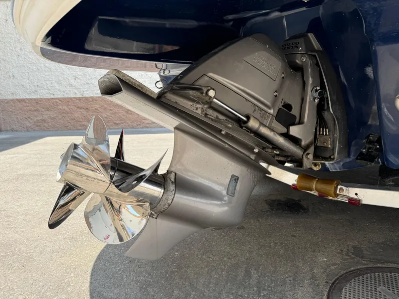 Slide: The Image of Close-up of 2009 Chaparral SSX 236 boat propeller and stern drive. - 7