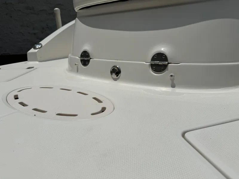 Slide: The Image of Close-up of 2009 Chaparral SSX 236 boat deck details. - 8