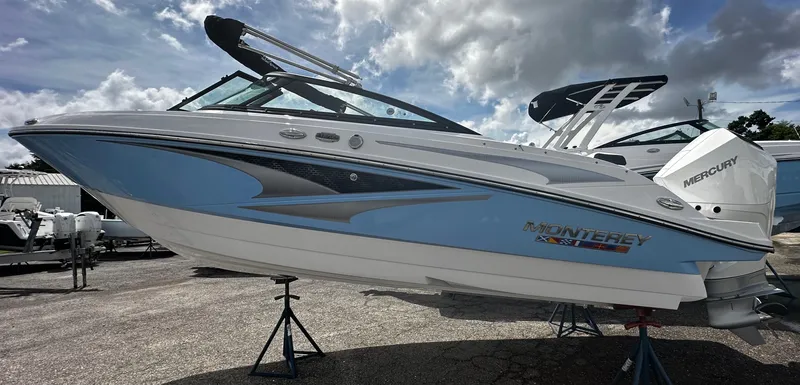 The Image of 2025 Monterey M-205 boat on display, featuring sleek design and modern features. - 0