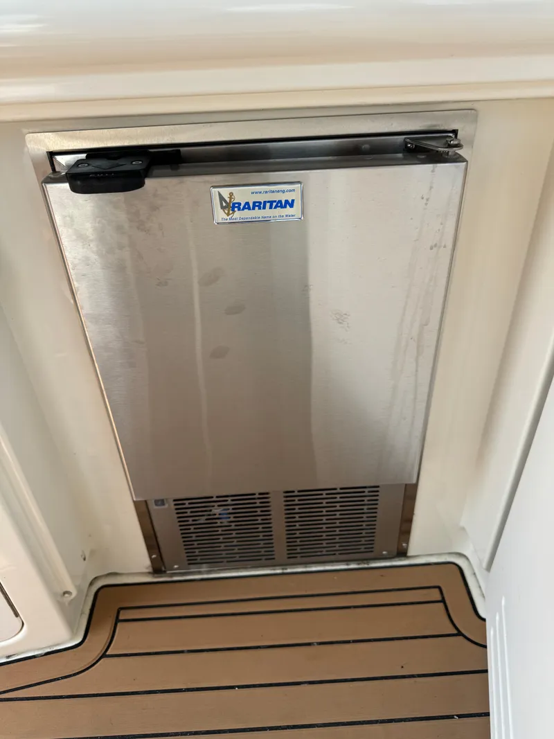 Slide: The Image of Raritan marine refrigerator on 2001 Sea Ray 380 Sundancer yacht. - 8
