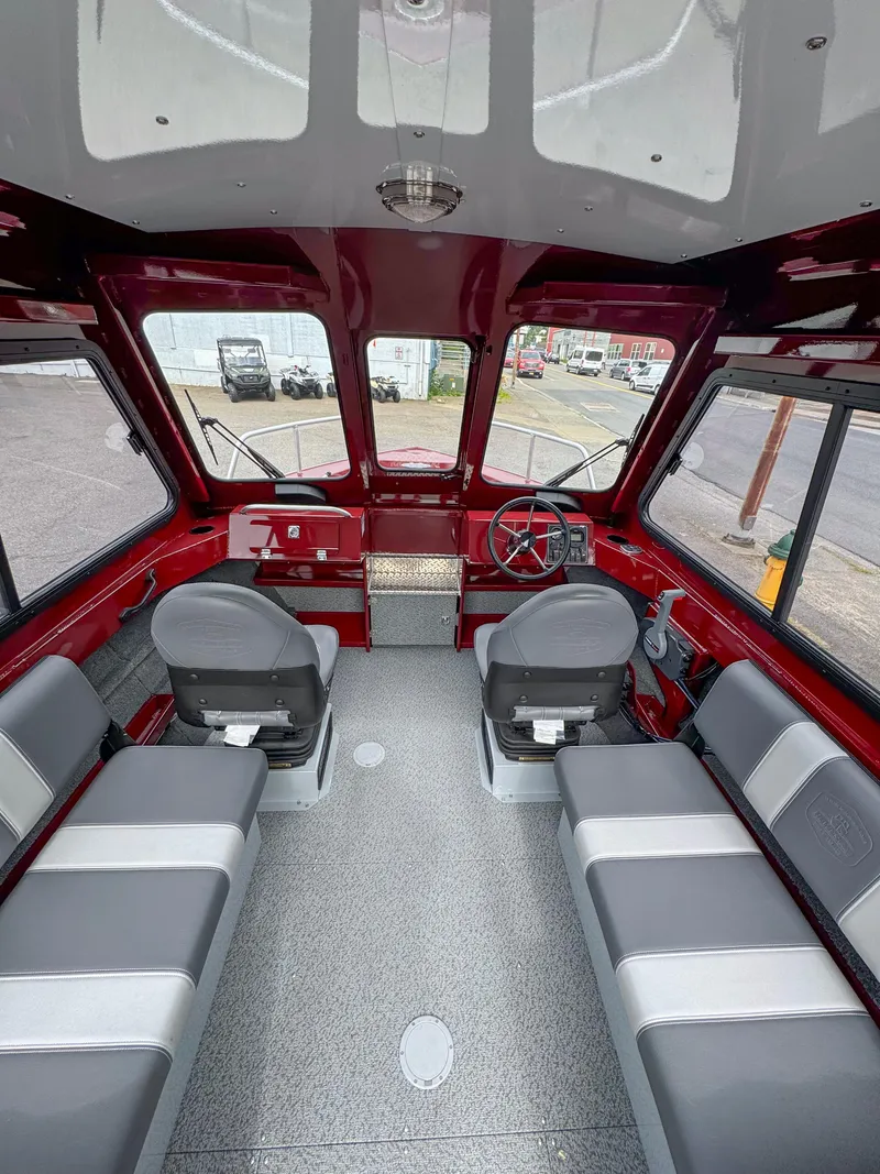 Slide: The Image of Interior of 2024 Hewescraft 200 ProV ET HT boat, featuring spacious seating and modern design. - 3