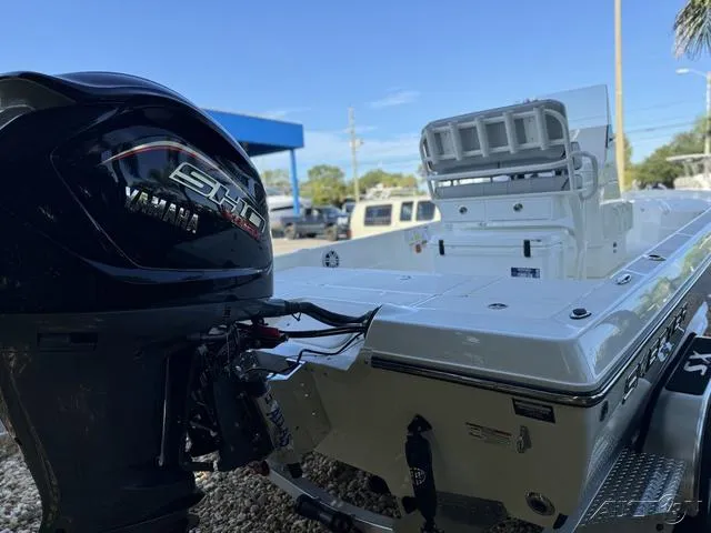 Slide: The Image of 2024 Skeeter SX230 boat with Yamaha SHO engine. - 13