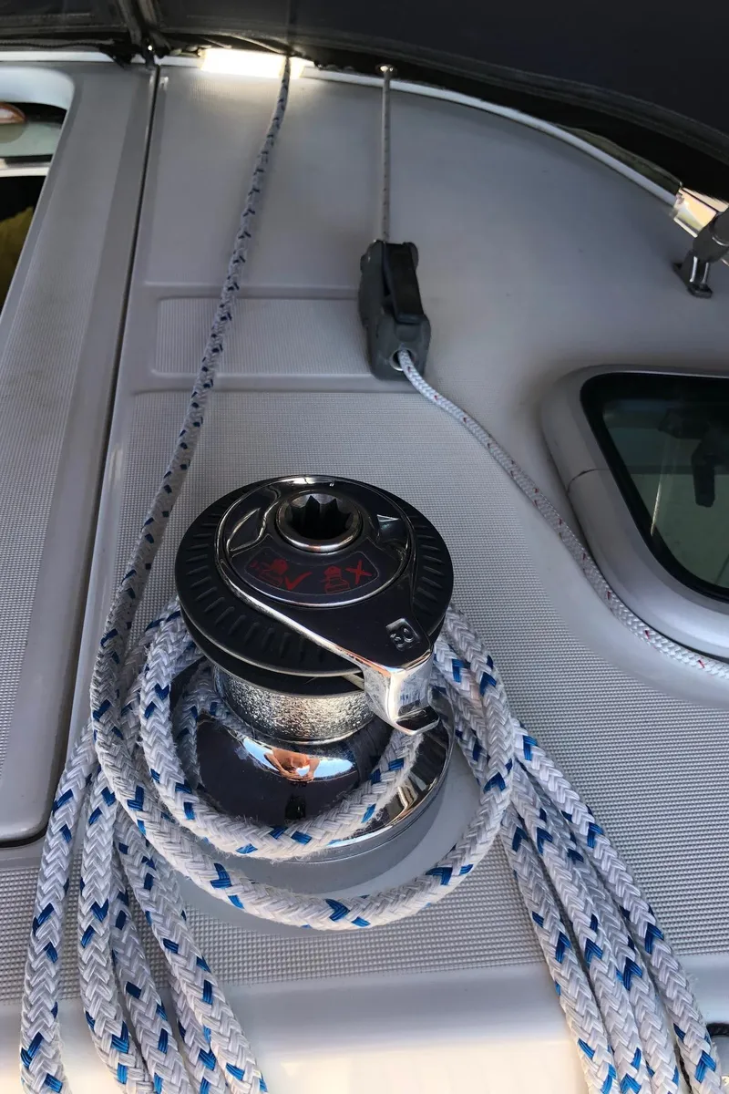 Slide: The Image of Starboard cabin top winch - 27