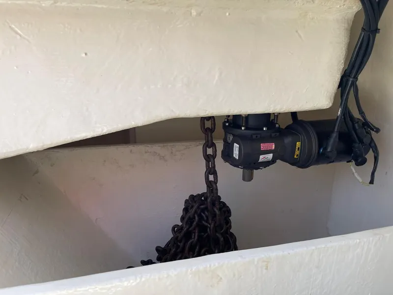 Slide: The Image of Anchor chain mechanism on a 2020 Leopard 50 yacht. - 20