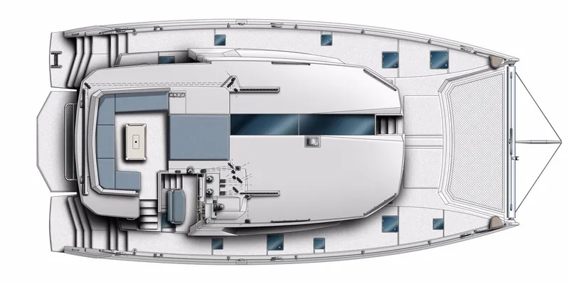 Slide: The Image of Manufacturer Provided Image: Leopard 50 Flybridge Layout Plan - 58