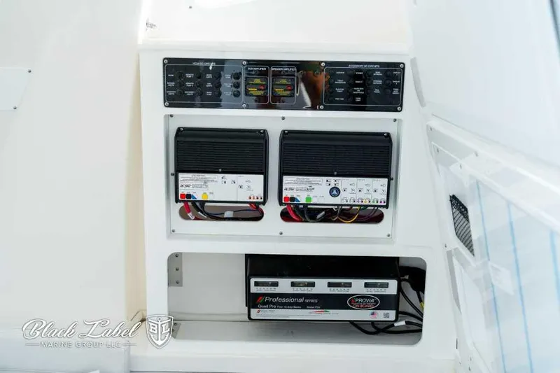 Slide: The Image of Electrical control panel of 2025 Sea Fox 328 Commander Center Console boat. - 16