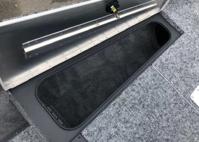 Slide: The Image of Storage compartment in 2025 Tracker Pro Team 175 TXW boat. - 11