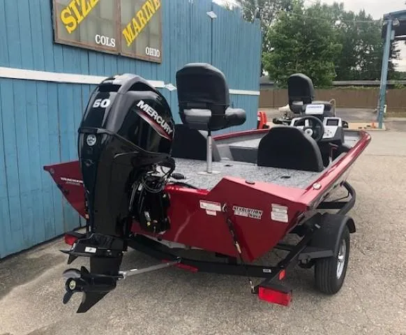 Slide: The Image of 2025 Tracker Pro Team 175 TXW fishing boat with Mercury 60 outboard motor. - 5