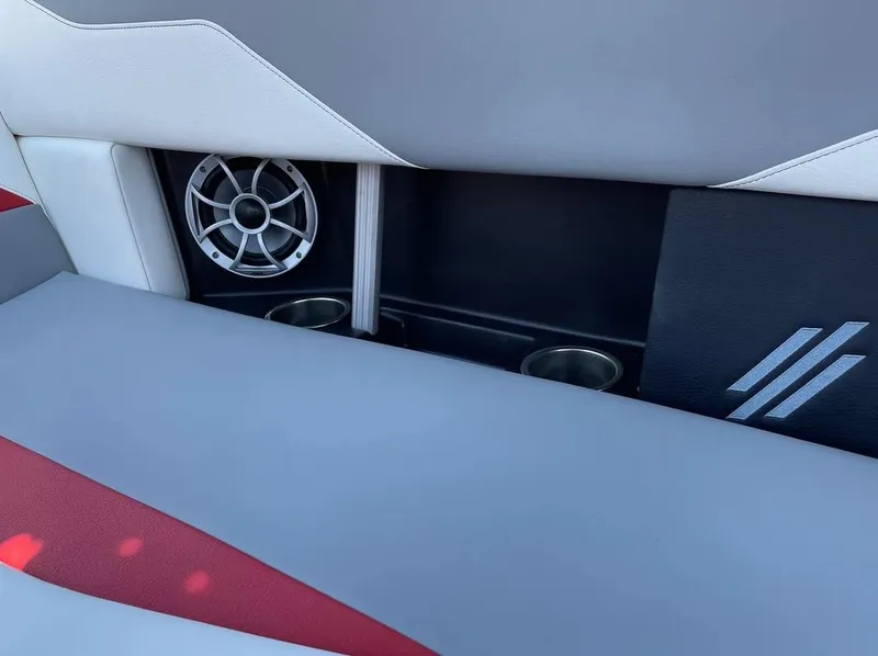 Slide: The Image of 2024 ATX 20 Type-S interior, featuring speaker and cup holders. - 11
