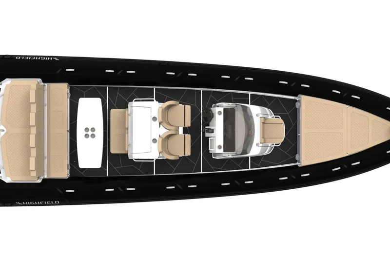 Slide: The Image of Top view of Highfield Sport 900 boat, model 2026. - 10