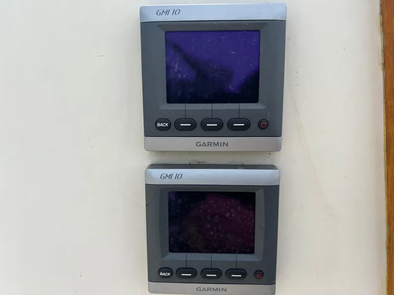 Slide: The Image of Garmin GMI 10 displays on a 1994 Pacific Seacraft 34 sailboat. - 28