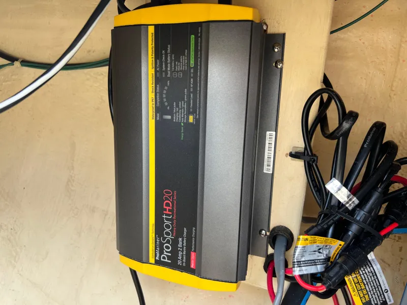 Slide: The Image of Battery charger in a 1994 Pacific Seacraft 34 sailboat. - 33