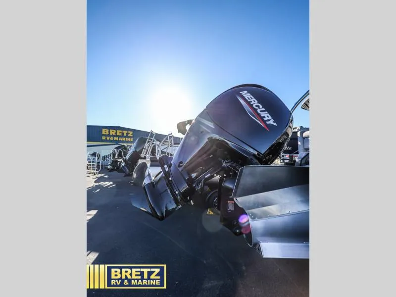 Slide: The Image of Aria Ultra-Lounge A22UC 2025 boat with Mercury outboard at Bretz RV & Marine. - 11