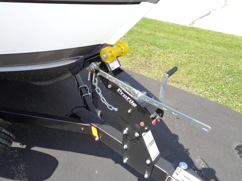 Slide: The Image of Close-up of 2024 Lund 1775 Impact XS boat trailer hitch. - 12