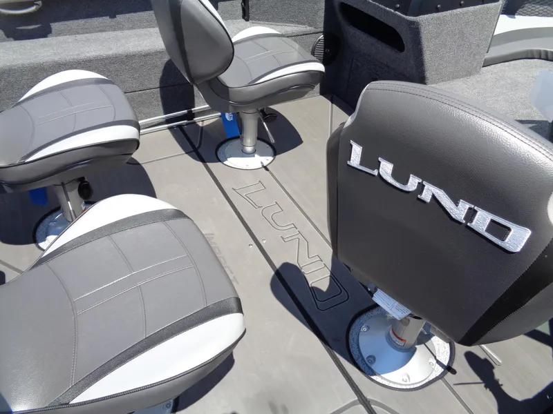 Slide: The Image of 2024 Lund 1775 Impact XS boat interior with seating. - 16