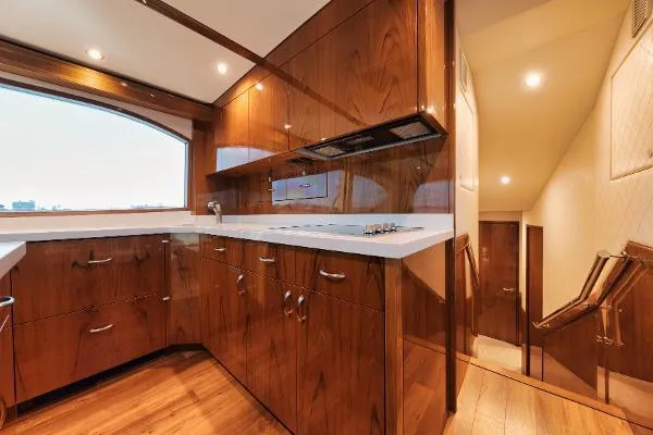 Slide: The Image of 54' Hatteras GT54 - Galley - 28