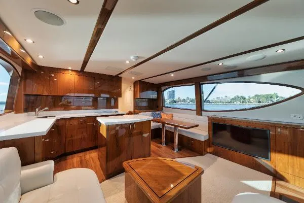 Slide: The Image of 54' Hatteras GT54 - Galley - 29