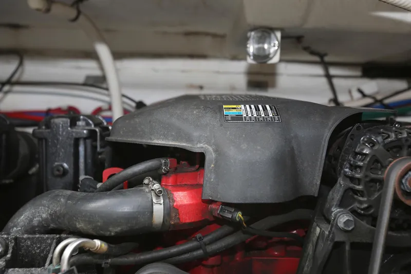 Slide: The Image of Engine compartment of a 2005 Cruisers Yachts 280 CXi Express. - 25