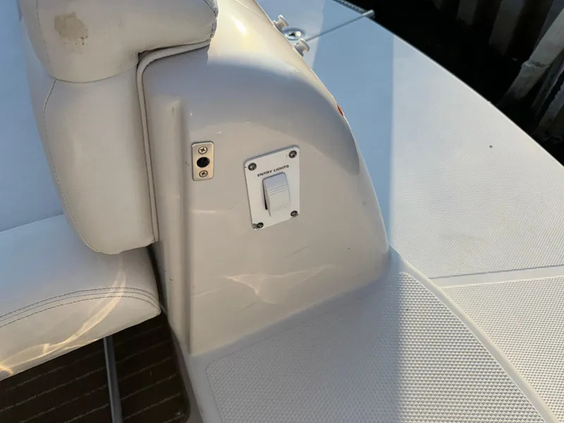 Slide: The Image of 2011 Glastron GS 289 boat interior detail with control panel. - 15