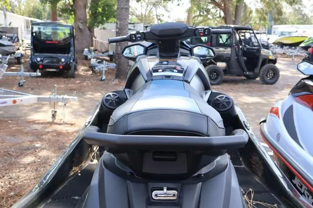 Slide: The Image of 2024 Yamaha Marine Waverunner VX Deluxe with audio, parked outdoors. - 5