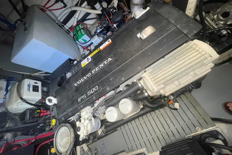 Slide: The Image of Volvo Penta IPS 500 engine in a 2019 Regal 42 Grande Coupe yacht. - 30