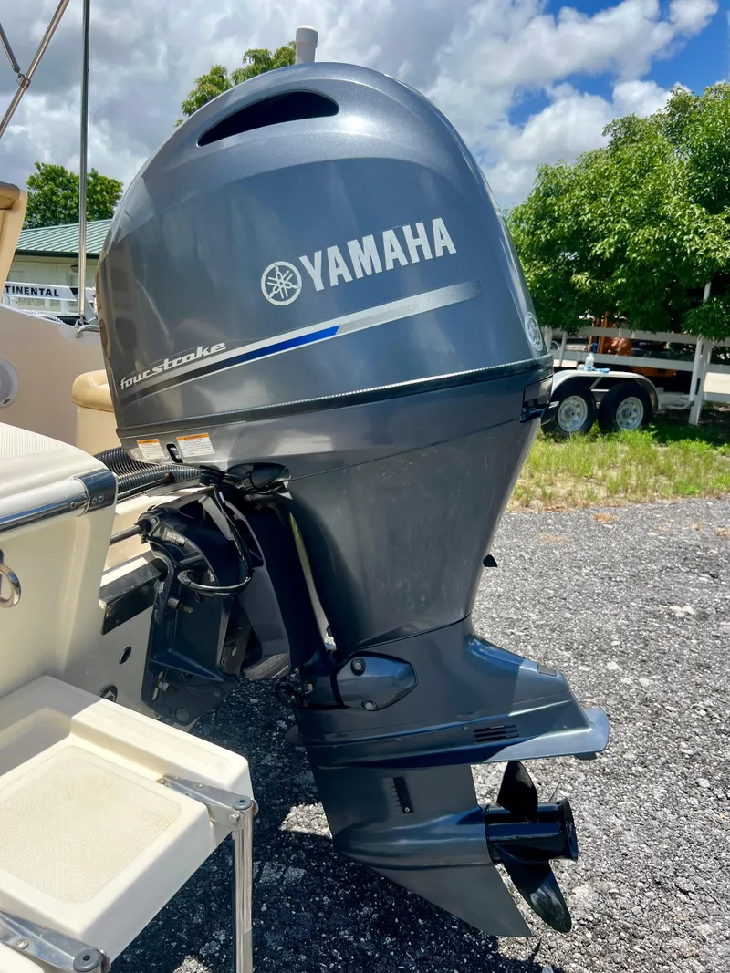 Slide: The Image of 2019 Scout Sportfish 175 with Yamaha outboard motor. - 36